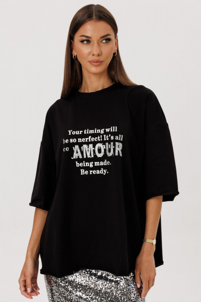 Футболка Ларс Стиль 1123 черный - фото 1