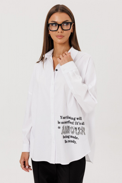 Блуза Ларс Стиль 1124 белый - фото 1