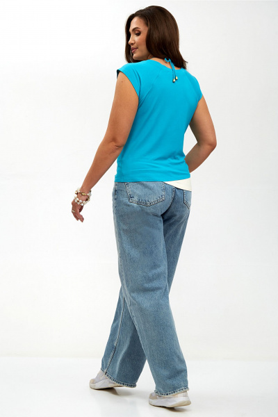 Блуза Таир-Гранд 62150 голубой-1 - фото 9