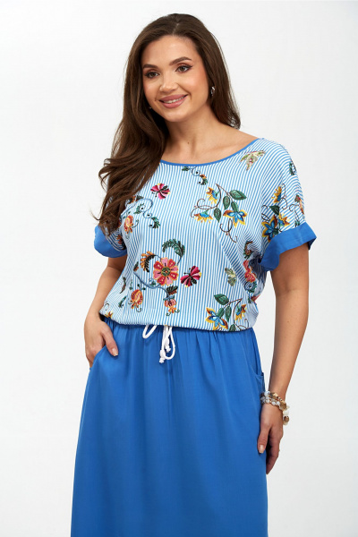 Платье Таир-Гранд 6533 полоска - фото 7