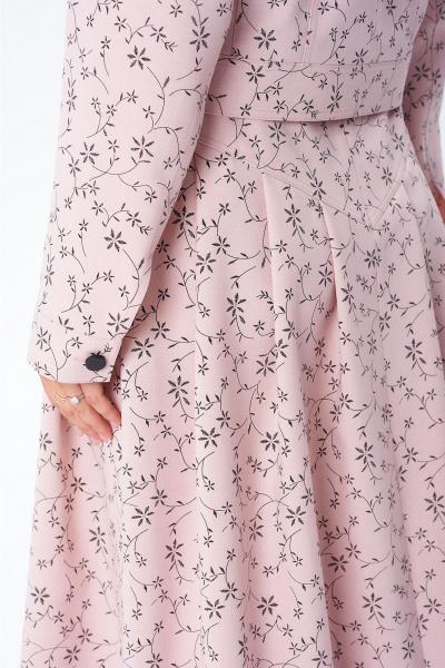 Жакет, юбка Liona Style 950 розовый - фото 3