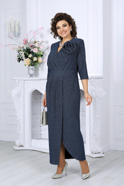 Платье Ninele 7500 светло-синий - фото 5