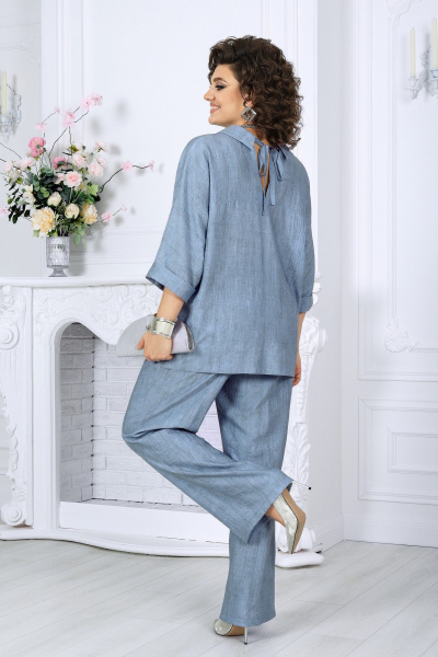 Блуза, брюки Ninele 7497 голубой - фото 6
