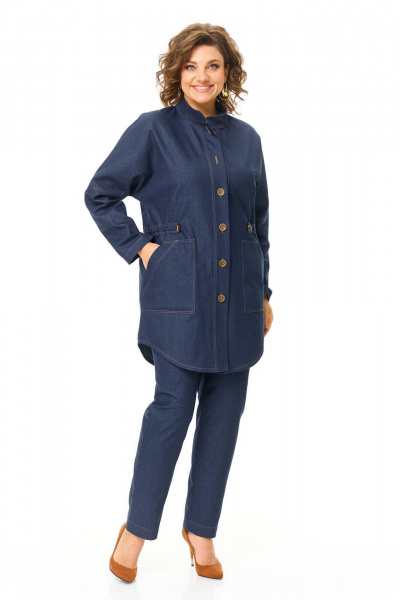 Брюки, жакет VI ORO VR-1200 джинс - фото 6