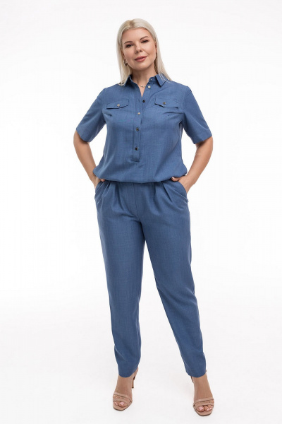 Комбинезон ASV 2040 серо-синий - фото 1