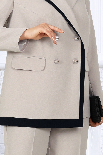 Брюки, жакет Ninele 6076 бежевый - фото 6