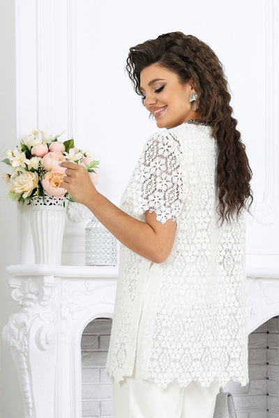 Блуза, брюки, джемпер Ninele 6075 молочный - фото 8