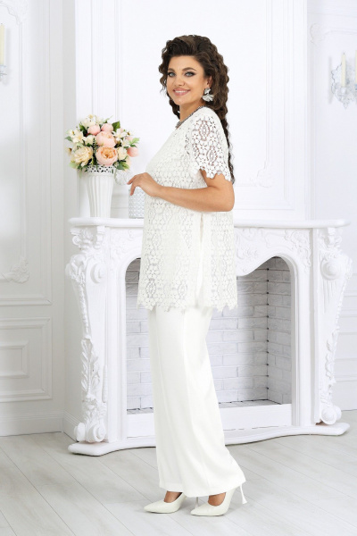 Блуза, брюки, джемпер Ninele 6075 молочный - фото 6