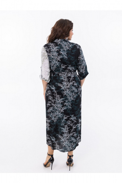 Платье ASV 2816 черно - белый - фото 2