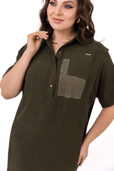 Платье ASV 2814 хаки - фото 4