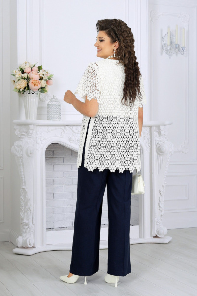 Блуза, брюки, джемпер Ninele 6075 синий - фото 7