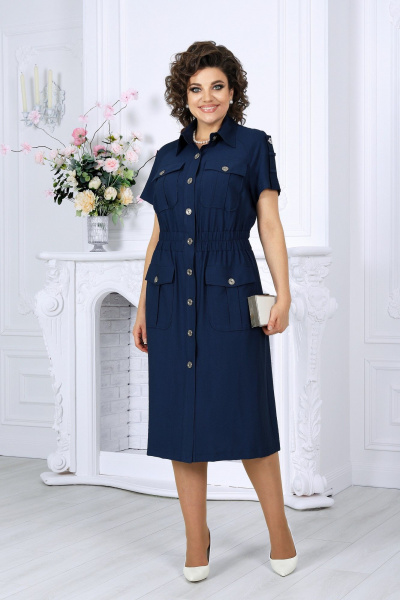Платье Ninele 6074 синий - фото 1