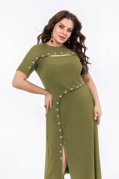 Платье ASV 2796 хаки - фото 2