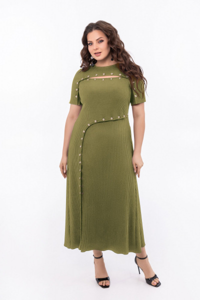 Платье ASV 2796 хаки - фото 1