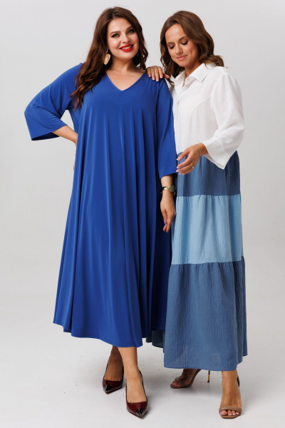 Платье Anastasia 1219.1 синий - фото 11