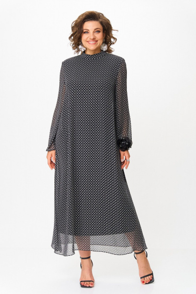 Платье Svetlana-Style 2129 черный_зигзаг - фото 3