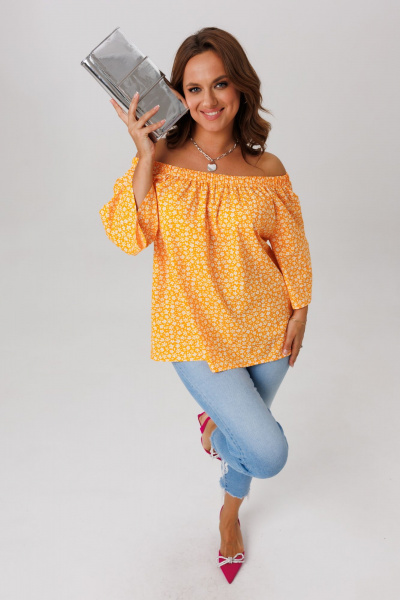 Блуза Anastasia 1251 оранжевый - фото 13