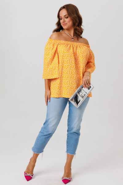 Блуза Anastasia 1251 оранжевый - фото 12