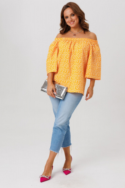 Блуза Anastasia 1251 оранжевый - фото 11