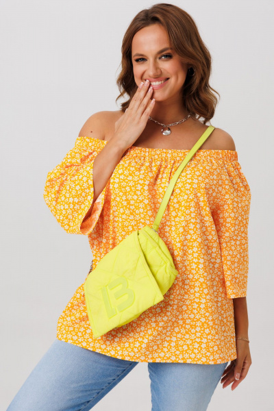 Блуза Anastasia 1251 оранжевый - фото 5