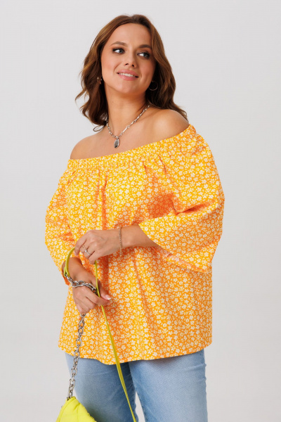 Блуза Anastasia 1251 оранжевый - фото 3