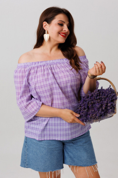 Блуза Anastasia 1252.1 лаванда - фото 6