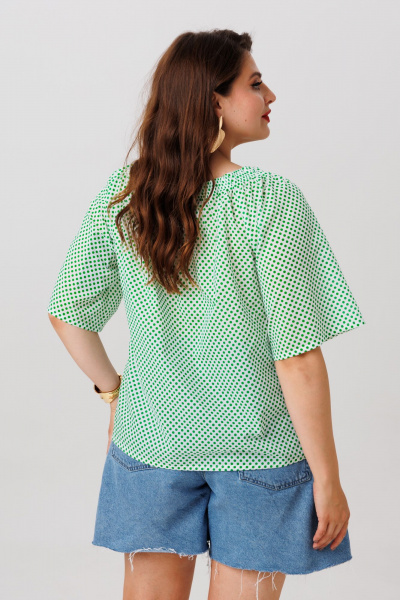 Блуза Anastasia 1252 зеленый - фото 2