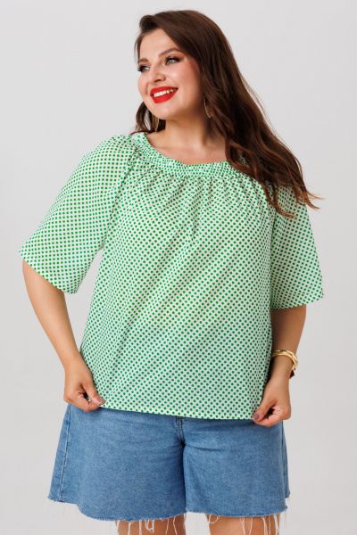 Блуза Anastasia 1252 зеленый - фото 9