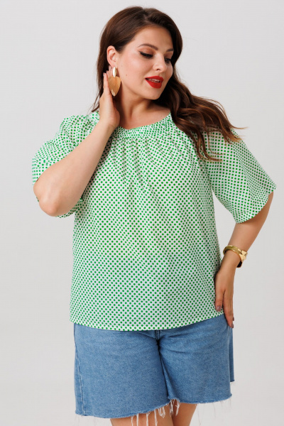 Блуза Anastasia 1252 зеленый - фото 8
