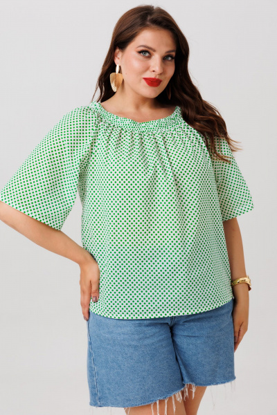 Блуза Anastasia 1252 зеленый - фото 7