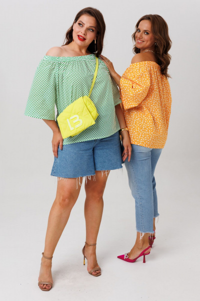 Блуза Anastasia 1252 зеленый - фото 6