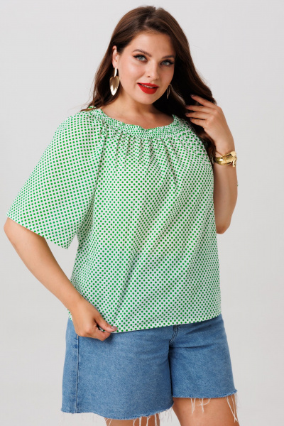 Блуза Anastasia 1252 зеленый - фото 1
