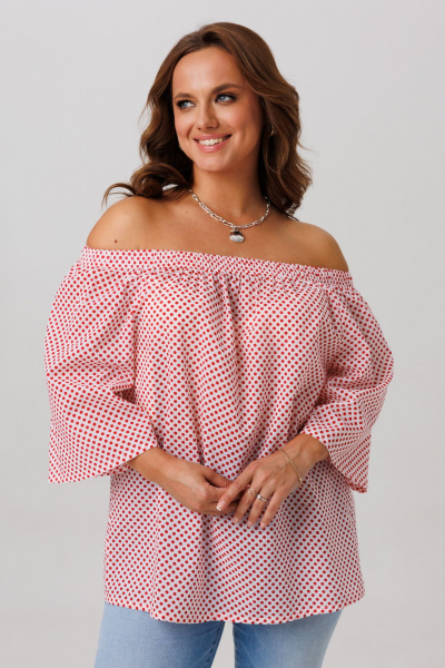 Блуза Anastasia 1252 красный - фото 4