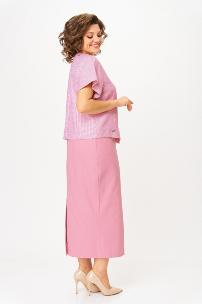 Жакет, юбка Michel chic 1422 розовый - фото 4