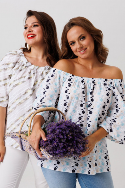 Блуза Anastasia 1253 белый - фото 8