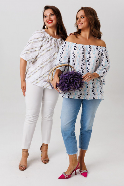 Блуза Anastasia 1253 белый - фото 7