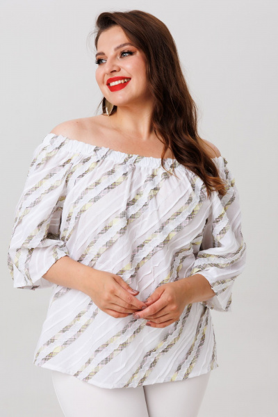 Блуза Anastasia 1253 белый - фото 4