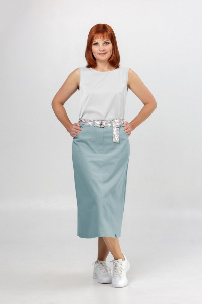 Юбка Соджи 661 голубой - фото 1
