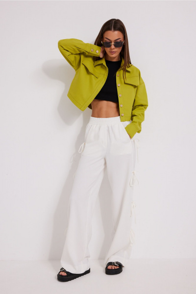 Брюки N.O.W. 1601 молочный - фото 1