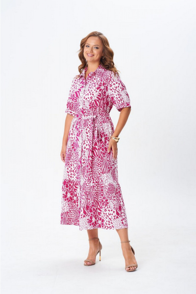 Платье Gizart 5126 фуксия - фото 8