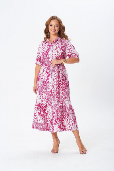 Платье Gizart 5126 фуксия - фото 1