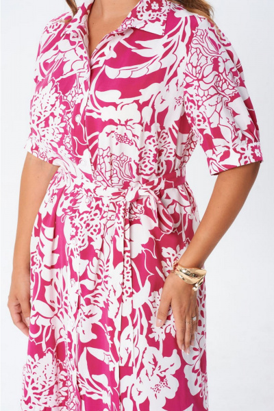 Платье Gizart 5126 фуксия - фото 3