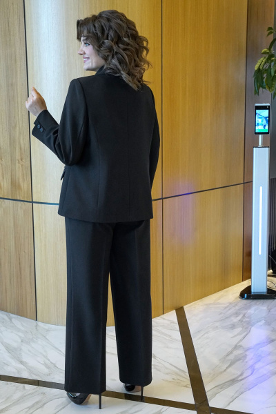 Блуза, брюки, жакет Alani Collection 2381 черный_молоко - фото 8