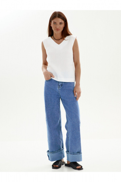 Блуза SHLOMO 3-4 белый - фото 2