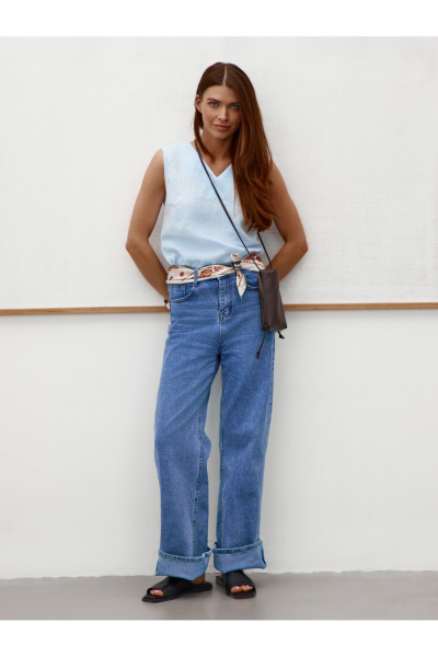 Блуза SHLOMO 3-4 голубой - фото 12