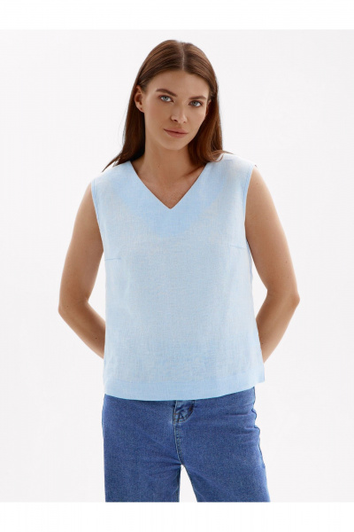 Блуза SHLOMO 3-4 голубой - фото 1