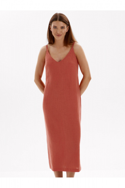 Платье SHLOMO 4-11 коралловый - фото 4