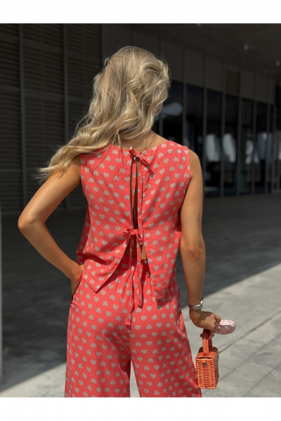 Блуза, брюки Dilana VIP 2111 розовый_принт - фото 6