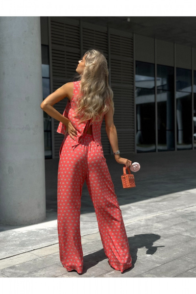 Блуза, брюки Dilana VIP 2111 розовый_принт - фото 5