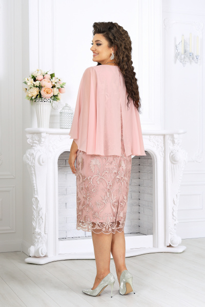 Платье Ninele 6062 пудра - фото 10